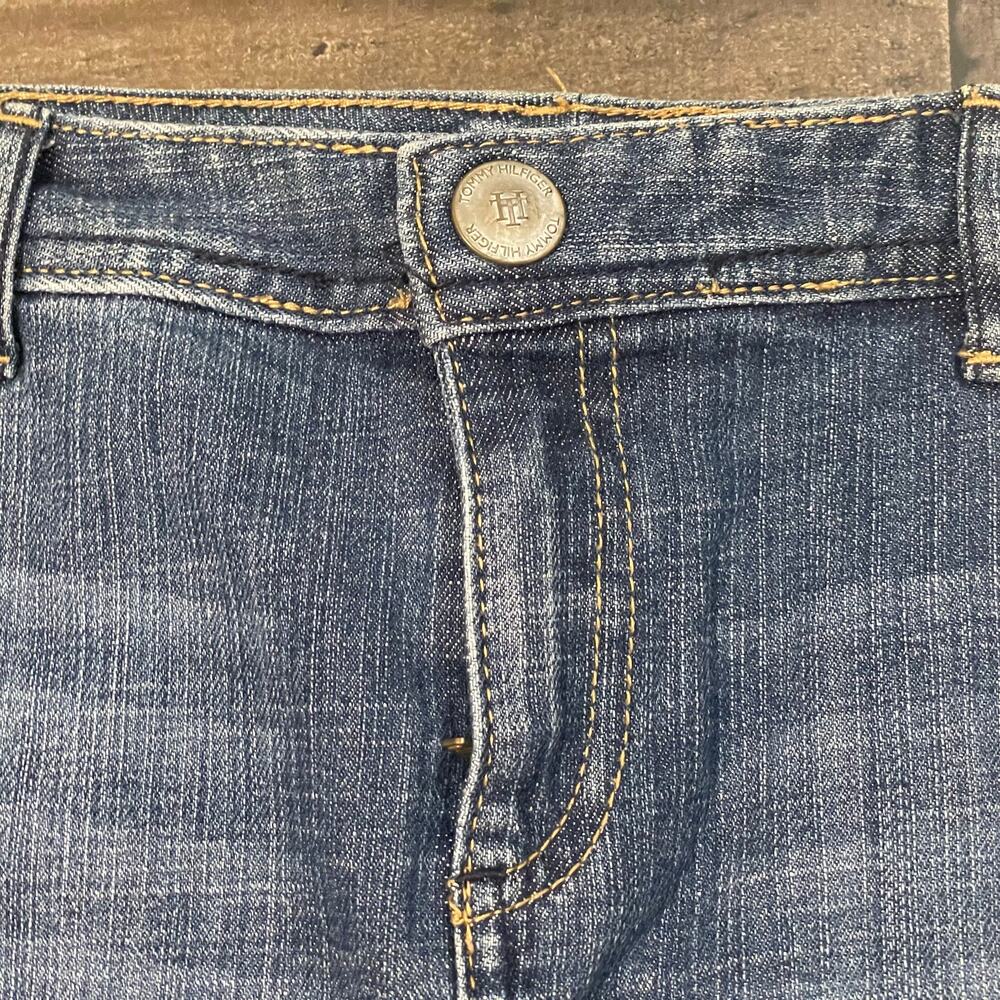Tommy Hilfiger Women’s Vintage Jean Mini Skirt Denim Pencil sz 10 Faded Blue - Picture 3 of 10